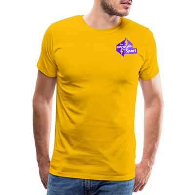 T-shirt Premium Homme - jaune soleil