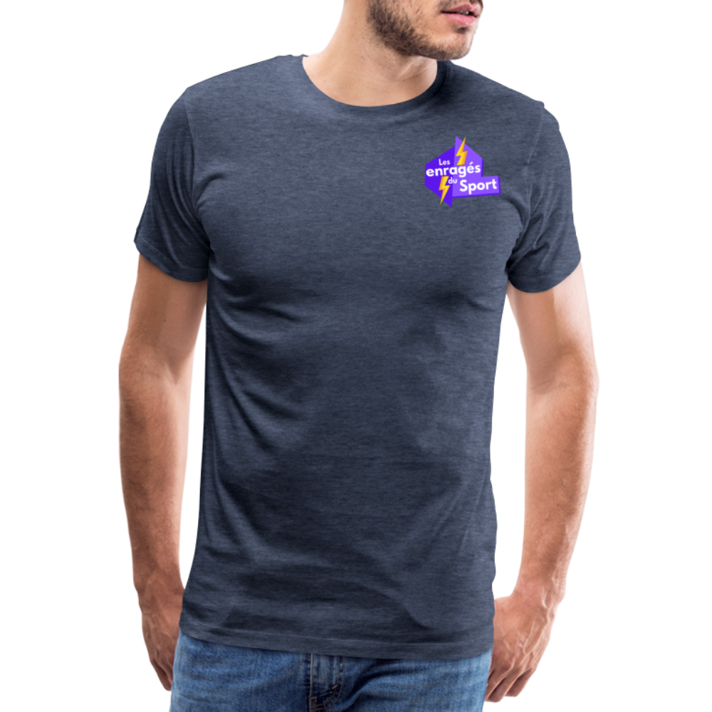 T-shirt Premium Homme - bleu chiné