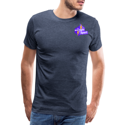 T-shirt Premium Homme - bleu chiné