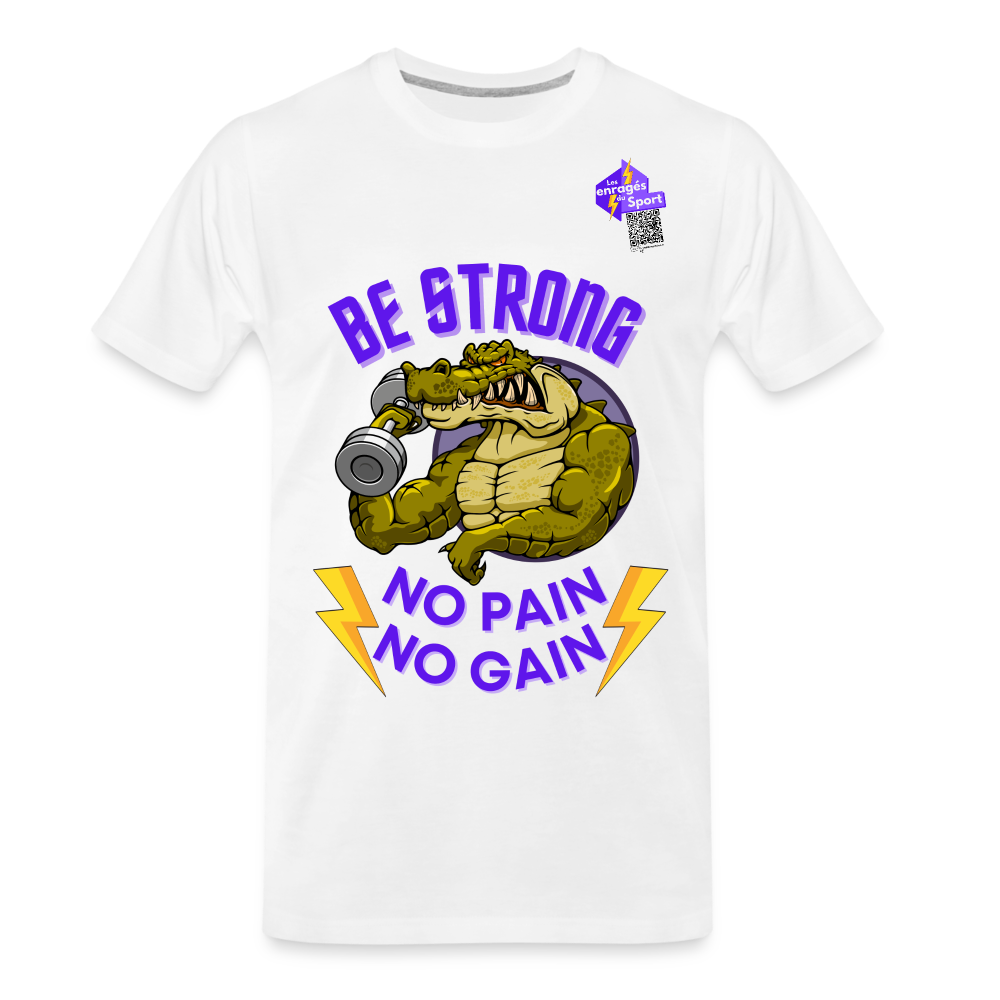 BE STRONG CROCO CCL - blanc