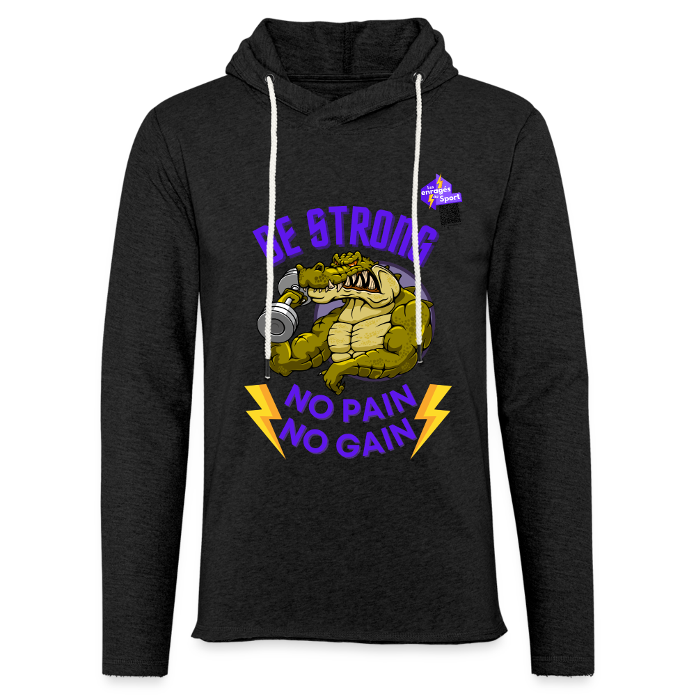 BE STRONG CROCO Sweat-shirt - charbon