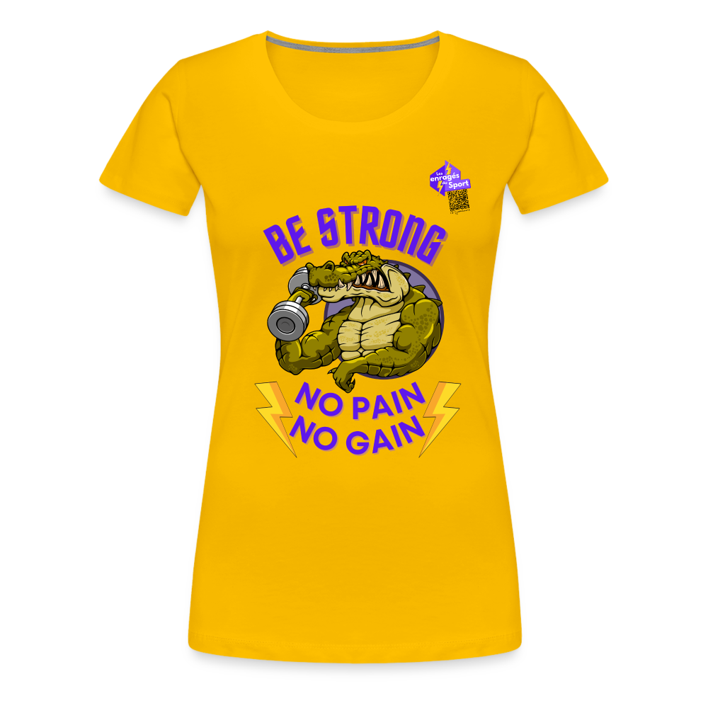 BE STRONG CROCO CCL - jaune soleil