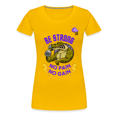 BE STRONG CROCO CCL - jaune soleil