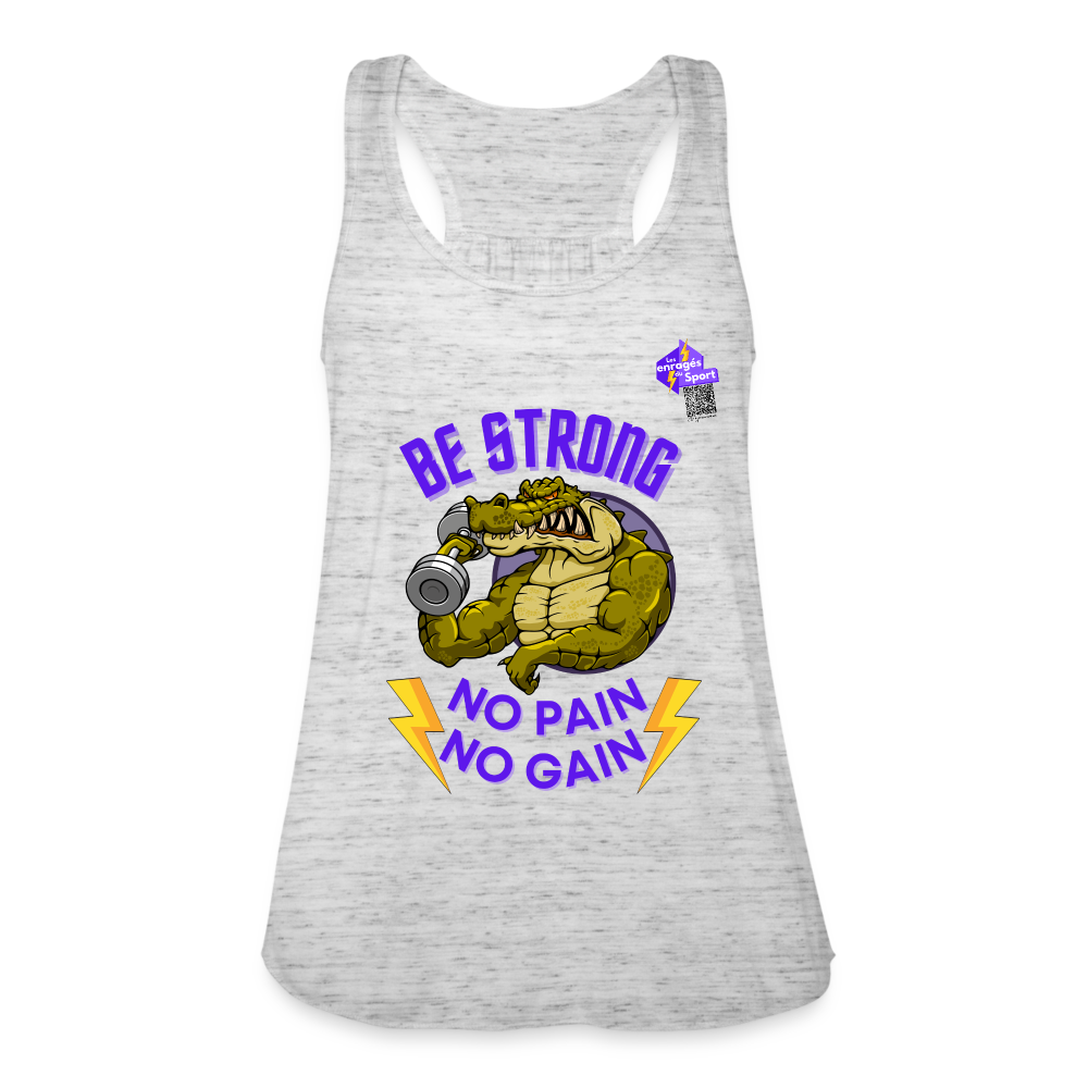 BE STRONG CROCO Débardeur ultra-léger - gris chiné