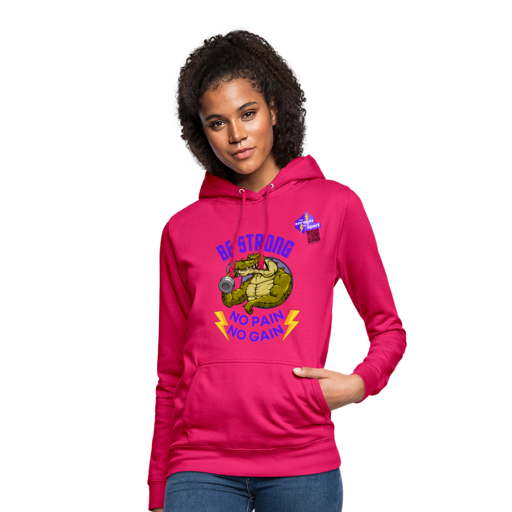 BE STRONG CROCO Sweat Femme - rubis