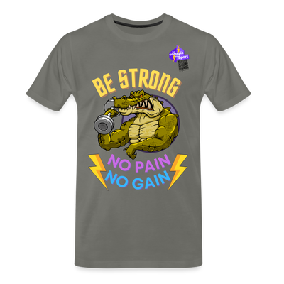 BE STRONG CROCO CF T-shirt Homme - asphalte