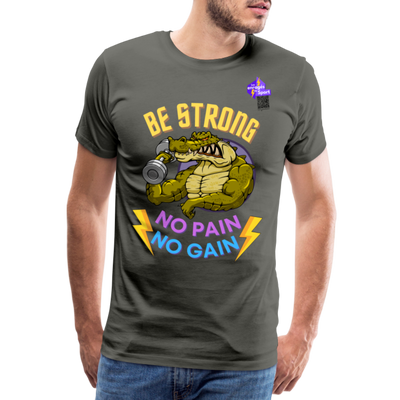 BE STRONG CROCO CF T-shirt Homme - asphalte