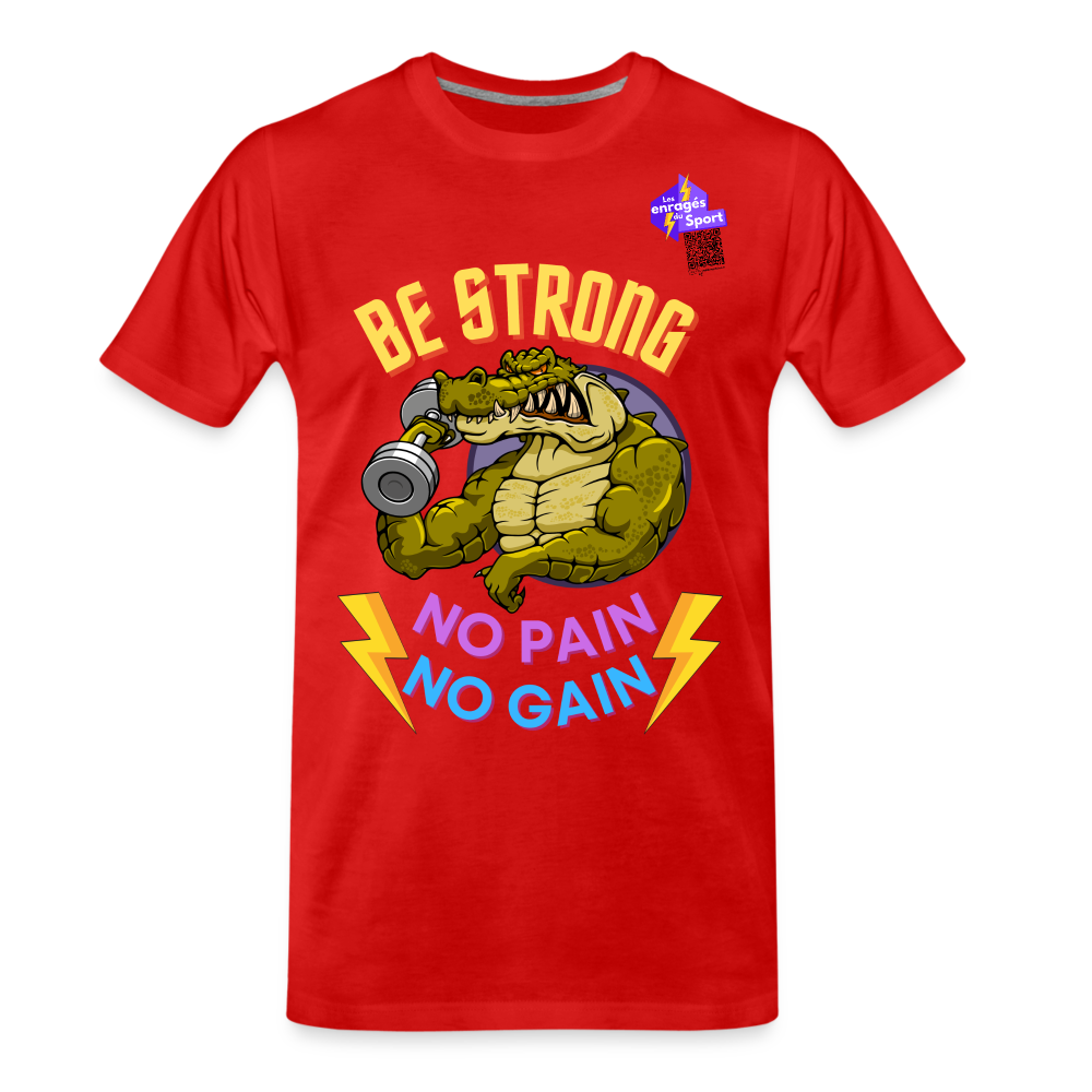 BE STRONG CROCO CF T-shirt Homme - rouge