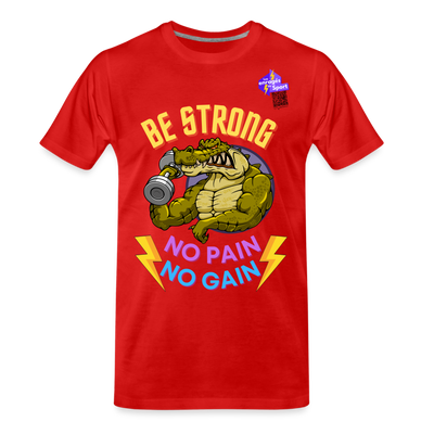 BE STRONG CROCO CF T-shirt Homme - rouge