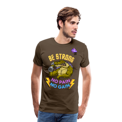 BE STRONG CROCO CF T-shirt Homme - marron bistre