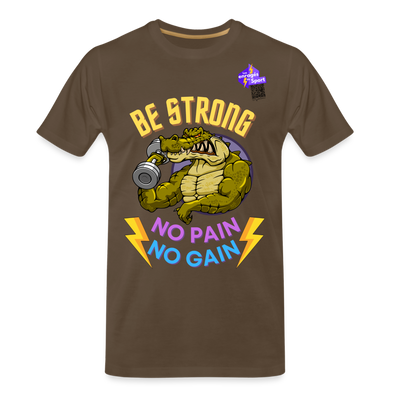 BE STRONG CROCO CF T-shirt Homme - marron bistre