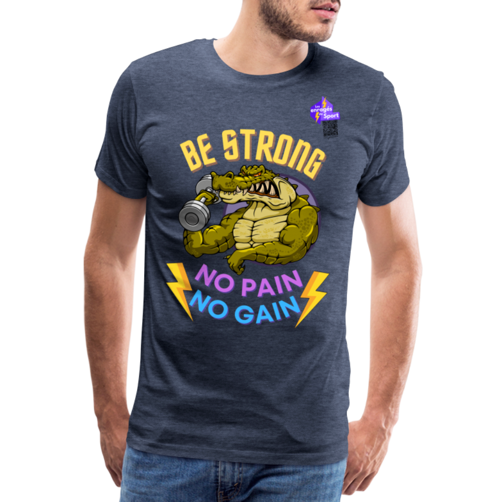 BE STRONG CROCO CF T-shirt Homme - bleu chiné