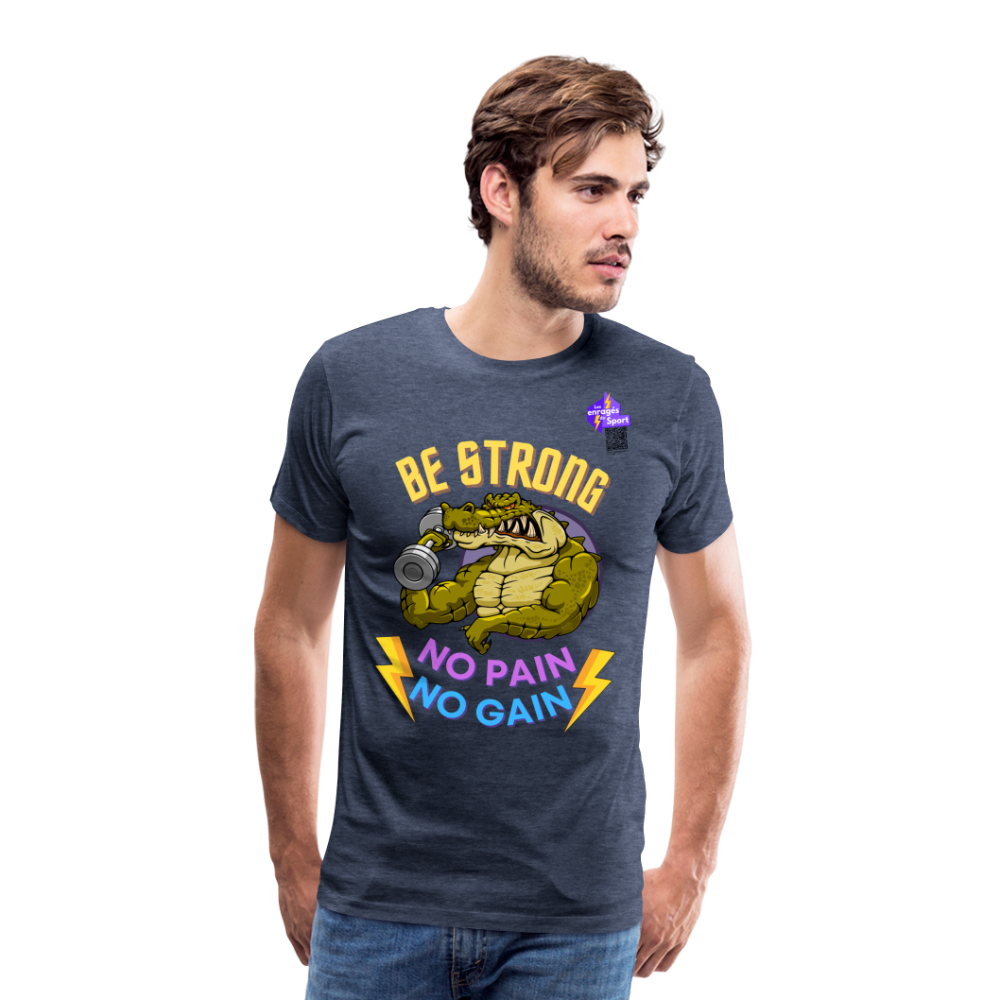 BE STRONG CROCO CF T-shirt Homme - bleu chiné