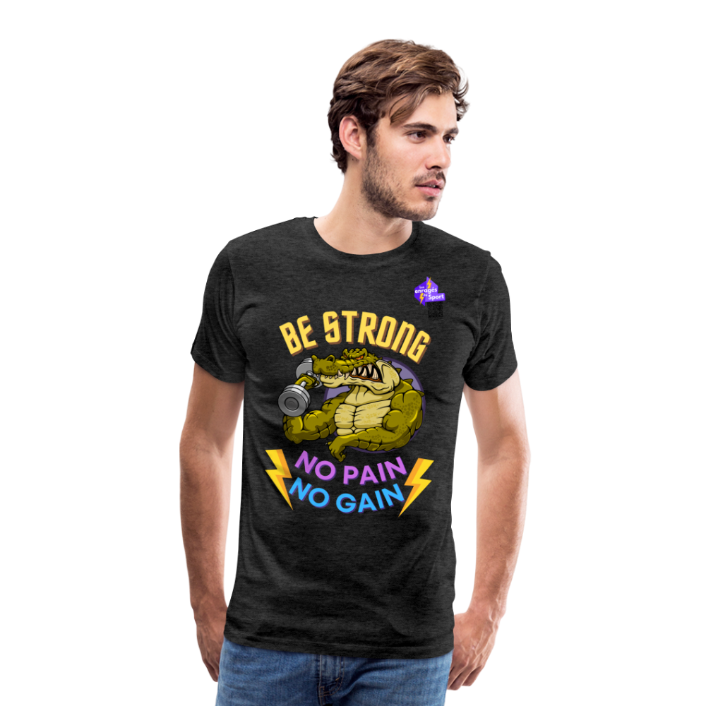 BE STRONG CROCO CF T-shirt Homme - charbon