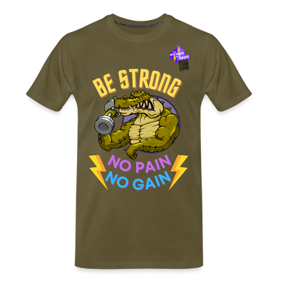 BE STRONG CROCO CF T-shirt Homme - kaki