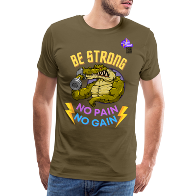 BE STRONG CROCO CF T-shirt Homme - kaki