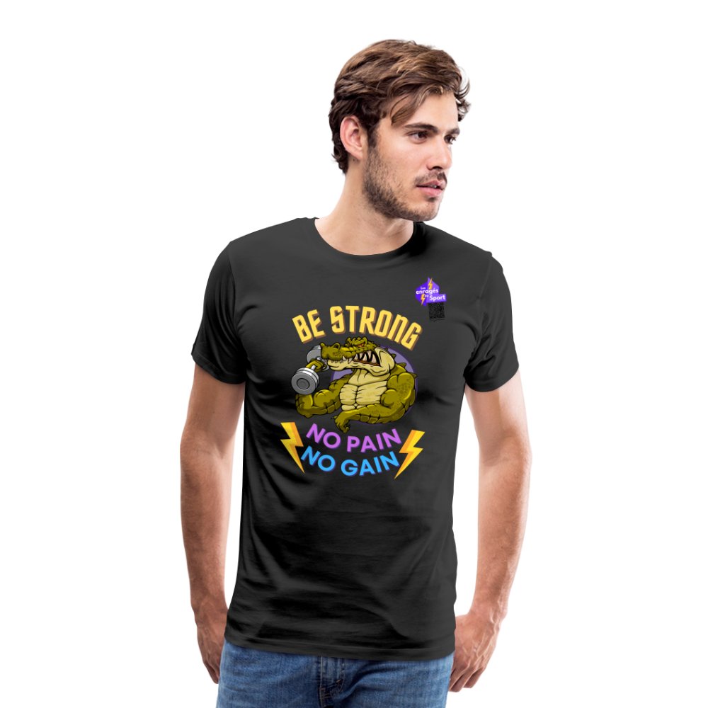 BE STRONG CROCO T-shirt Homme - noir