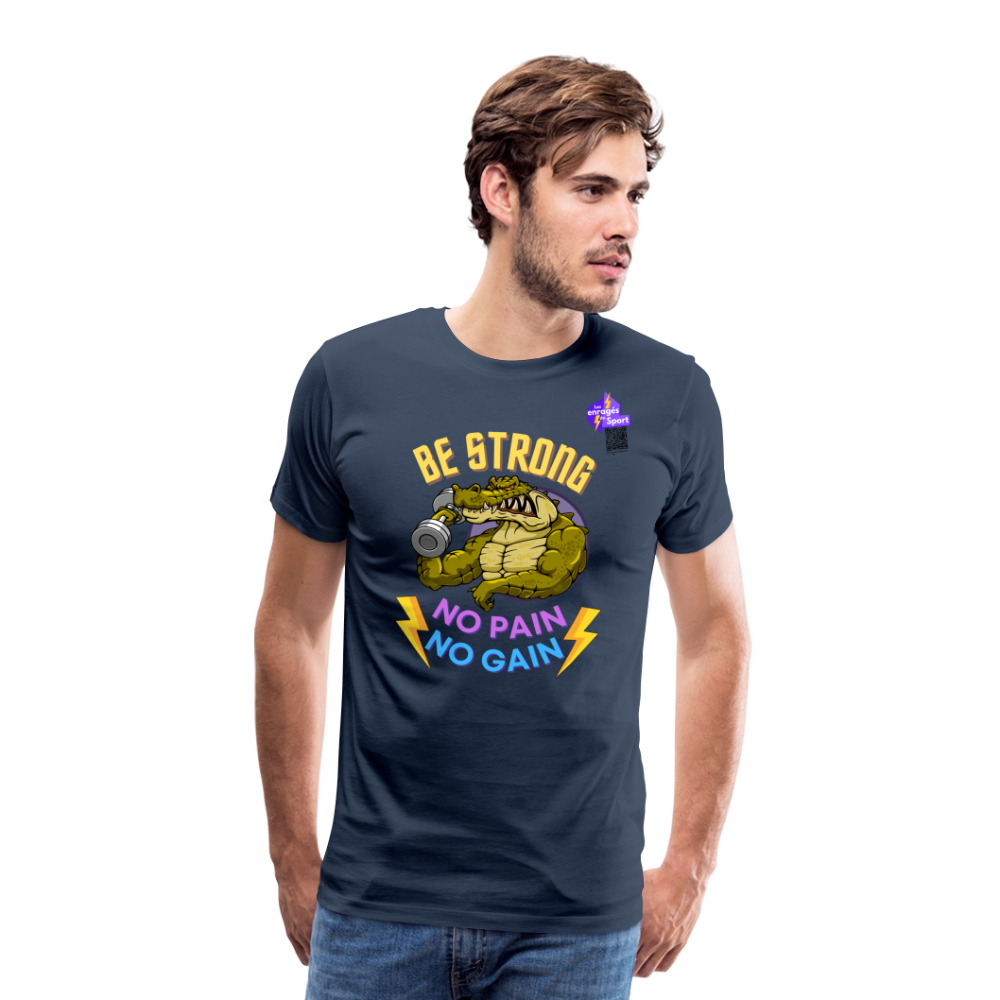 BE STRONG CROCO T-shirt Homme - bleu marine