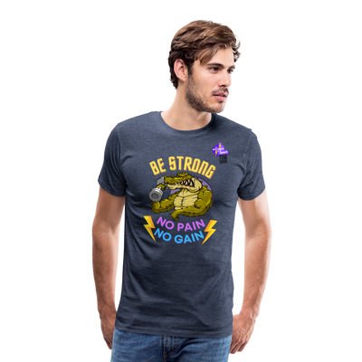 BE STRONG CROCO T-shirt Homme - bleu chiné