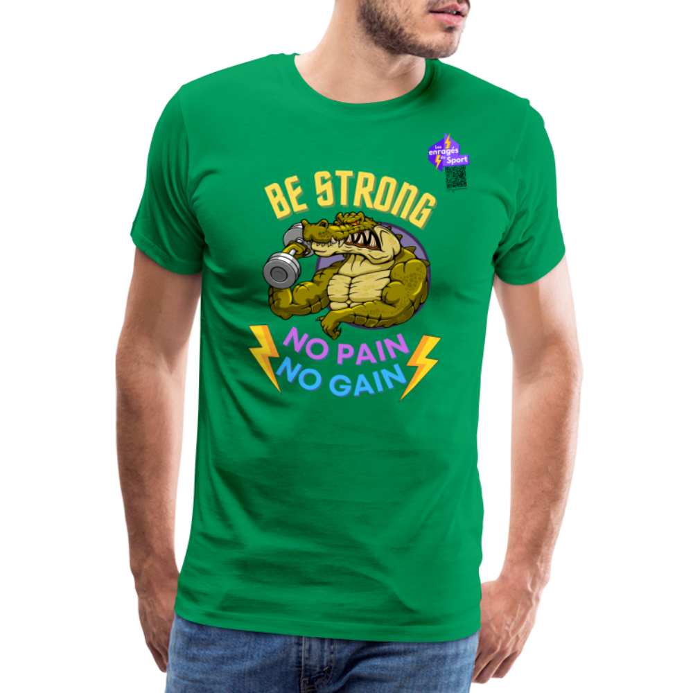 BE STRONG CROCO T-shirt Homme - vert