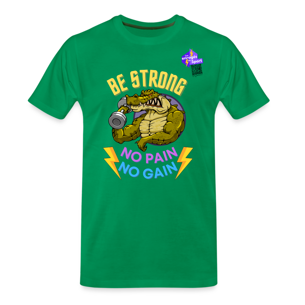 BE STRONG CROCO T-shirt Homme - vert