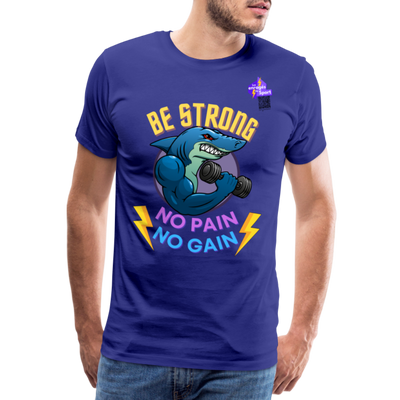 BE STRONG SHARK T-shirt Premium Homme - bleu roi