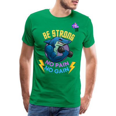 BE STRONG SHARK T-shirt Premium Homme - vert