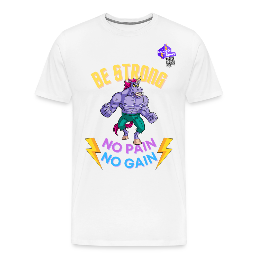 BES STRONG LICORNE T-shirt Premium Homme - white