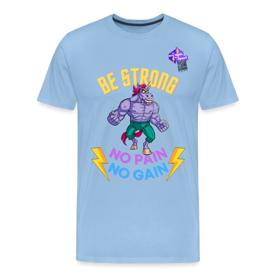 BES STRONG LICORNE T-shirt Premium Homme - ciel