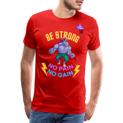 BES STRONG LICORNE T-shirt Premium Homme - rouge