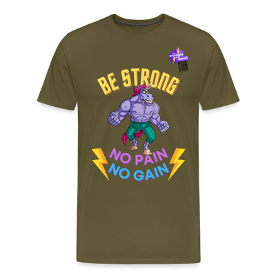 BES STRONG LICORNE T-shirt Premium Homme - kaki
