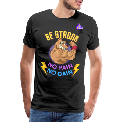 BE STRONG DOG T-shirt Premium Homme - noir