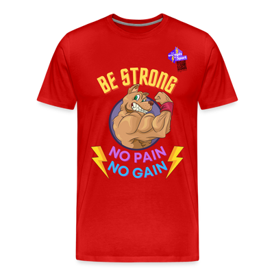 BE STRONG DOG T-shirt Premium Homme - rouge