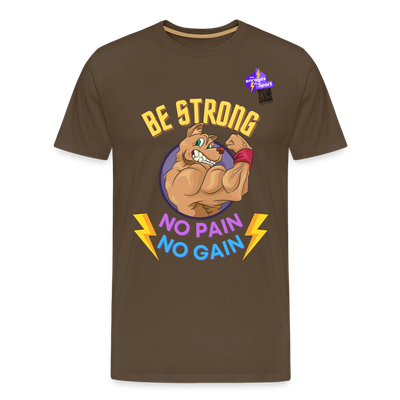 BE STRONG DOG T-shirt Premium Homme - marron bistre
