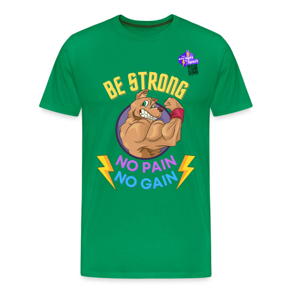 BE STRONG DOG T-shirt Premium Homme - vert