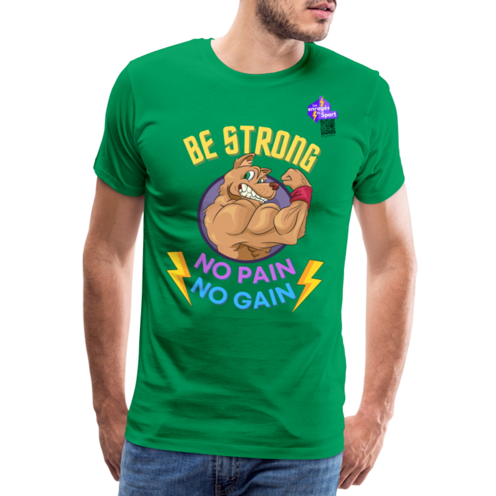 BE STRONG DOG T-shirt Premium Homme - vert