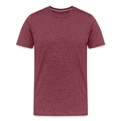 Personnalisez votre T-Shirt - rouge bordeaux chiné